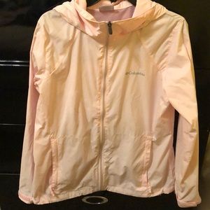 Baby Pink Columbia Rain Jacket